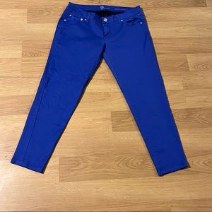 GP JEANS Juniors Ankle Skinny Jeans Sapphire 5 Pockets Size 9